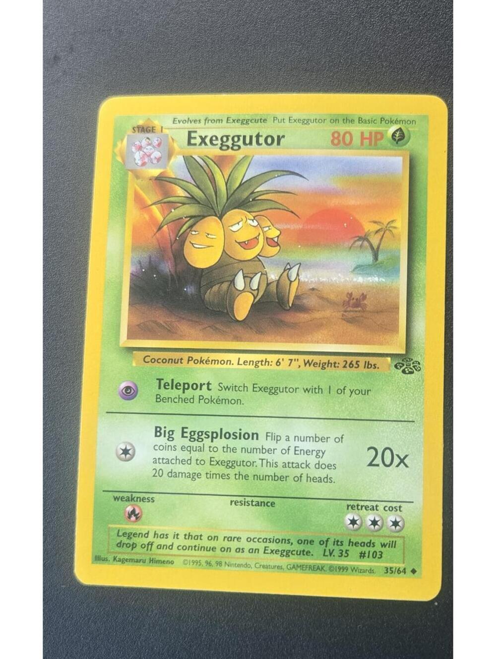 Exeggutor Pokemon Card 80 HP Stage 1